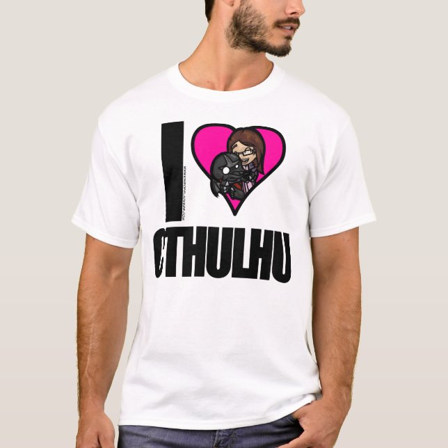 Mig <3 Cthulhu - damT-tröja Tee (Framsida)
