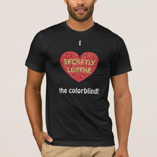 Mig <3 det colorblind (svarten) tee