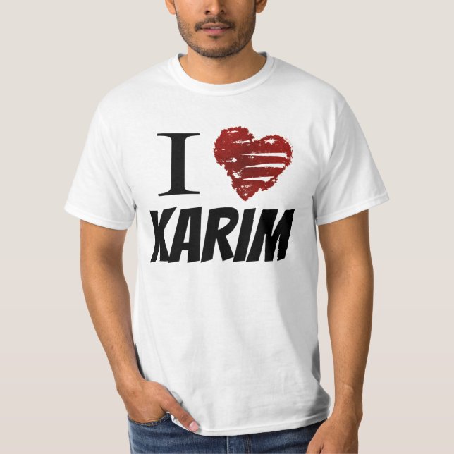 Mig <3 Karim (stort grafiskt) Tröja (Framsida)