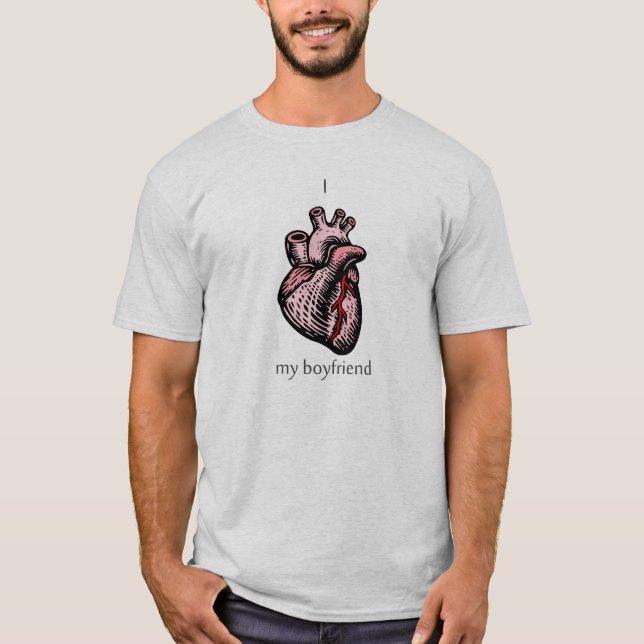 Mig <3 min pojkvän t shirt (Framsida)