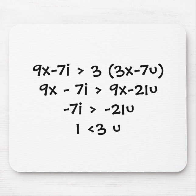 Mig <3 u, Nerdkärlek Musmatta (Framsidan)