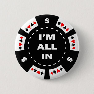 Mig all förmiddag i pokerchip knapp