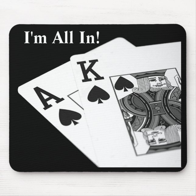 Mig all förmiddag in!  Texas rymmer dem poker Musmatta (Framsidan)