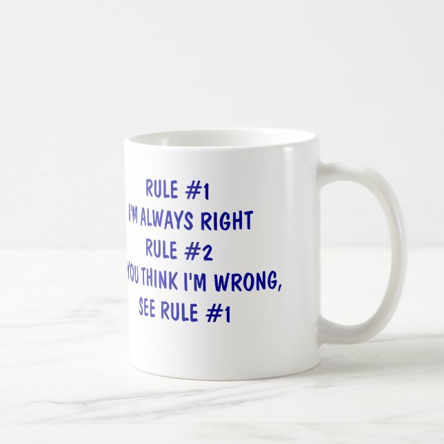 Mig alltid höger förmiddag kaffemugg (Höger)