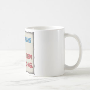 Mig alltid höger förmiddag kaffemugg