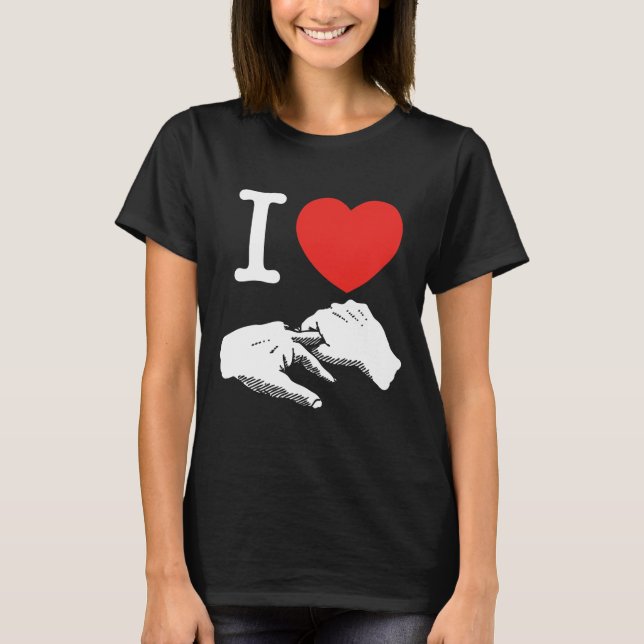 Mig anal hjärta (kärlek) tee shirt (Framsida)