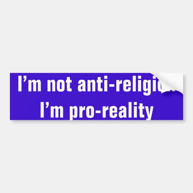 Mig anti-religion för förmiddag inte mig bildekal (Framsidan)