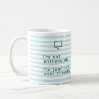 Mig anti social för förmiddag inte; Mig inte Kaffemugg