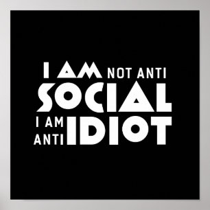 Mig anti social inspirera affisch för förmiddag
