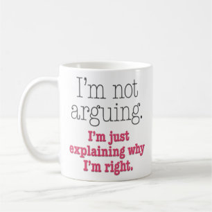 "Mig argumentera för förmiddag inte" som är roligt Kaffemugg