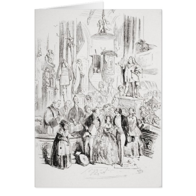 Mig att gifta sig förmiddag hälsningskort (Framsidan)