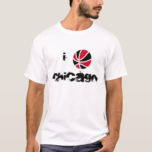 Mig b-boll Chicago Tee Shirt (Framsida)