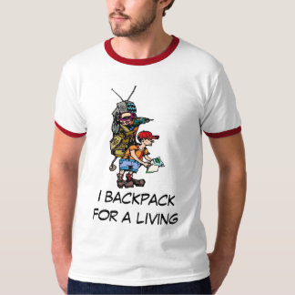 Mig backpackfor ett skräddarsy uppehälle - tee shirt