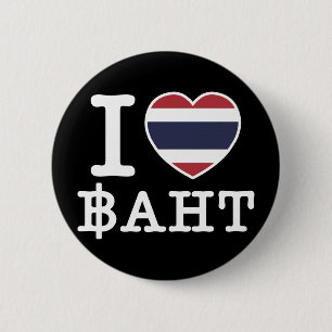 Mig Baht för hjärta (kärlek) Knapp