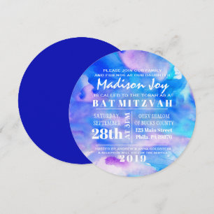 Mig bat mitzvah inbjudan för