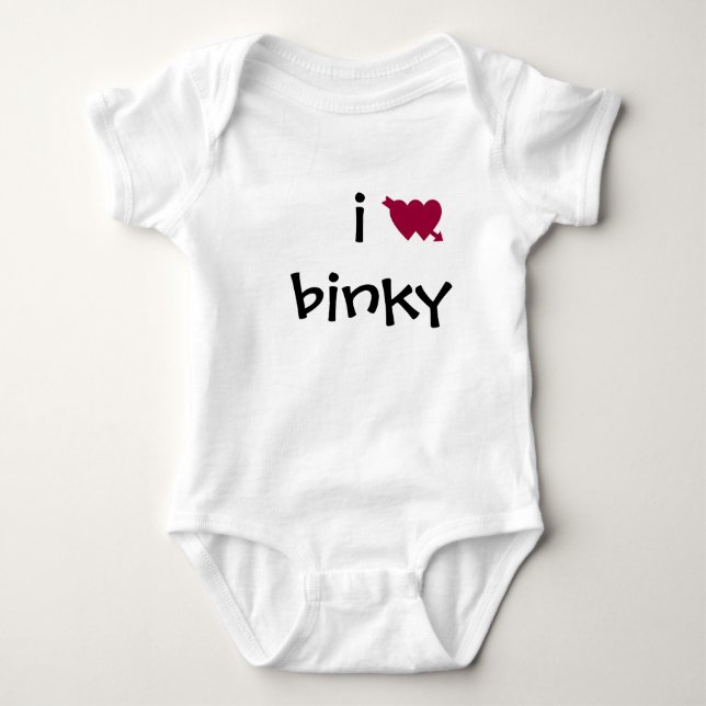 mig binky hjärta t-shirt (Framsida)