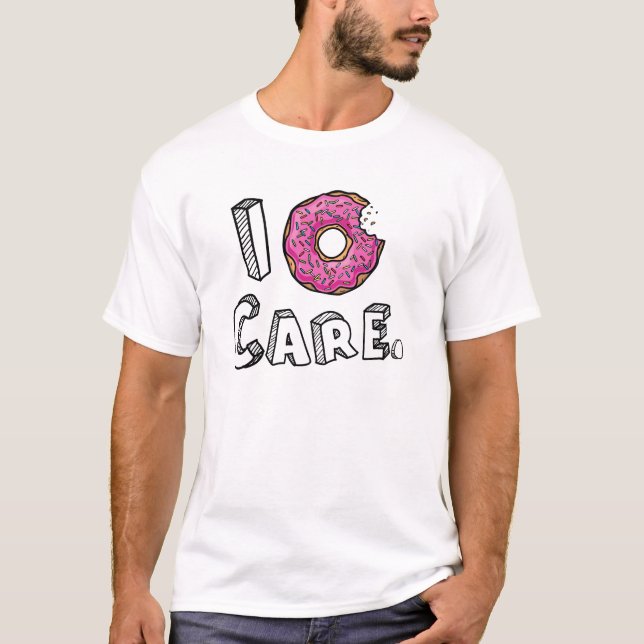 Mig biten rosa munk för munk omsorg t-shirt (Framsida)