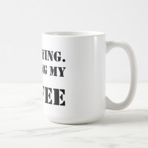 Mig bli för förmiddag. Avsluta mitt kaffe Kaffemugg