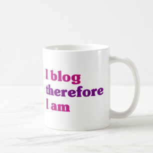 Mig blogg därför mig förmiddag kaffemugg