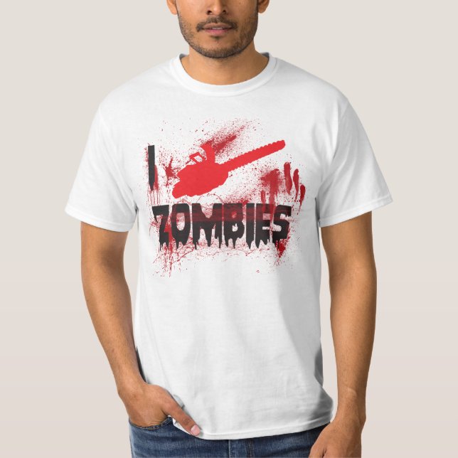 Mig "Chainsaw" Zombies T-shirt (Framsida)