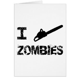 Mig ChainsawZombies Hälsningskort