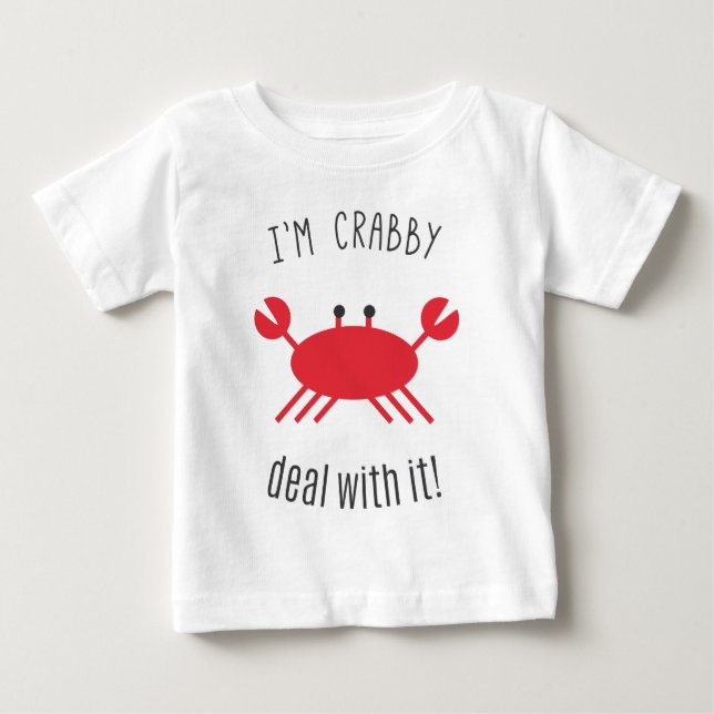 Mig Crabby förmiddag, avtal med den! T-shirt (Framsida)