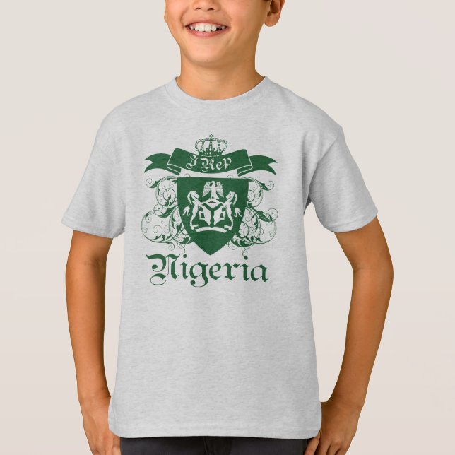 Mig design för tekniker Naija med vapenskölden T Shirt (Framsida)