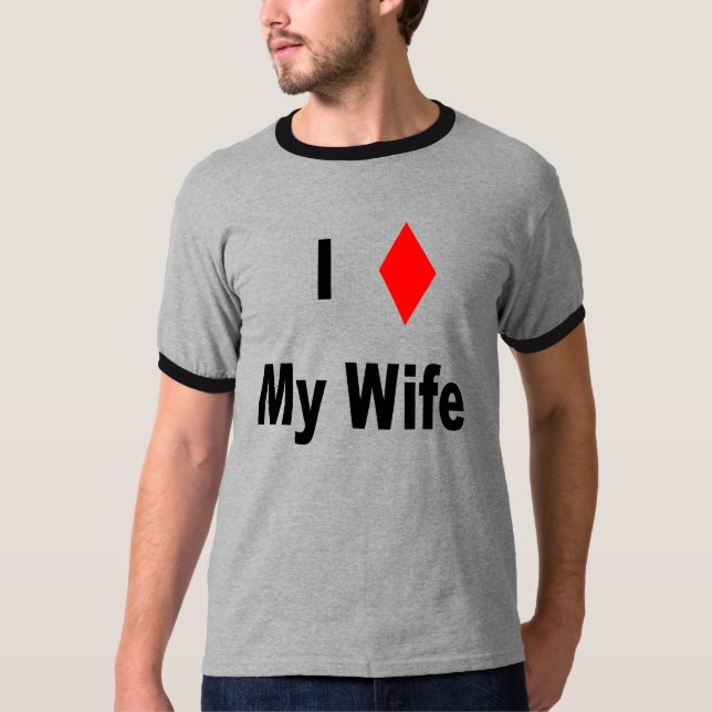 Mig diamant min fru tee shirt (Framsida)