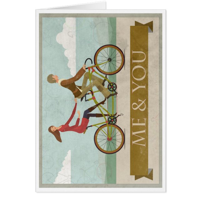 Mig & dig hälsningskort (Framsidan)