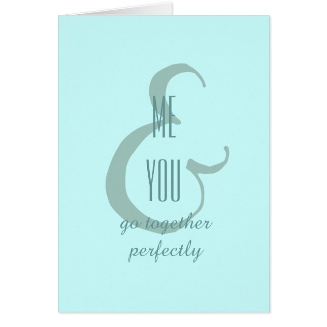 Mig & dig hälsningskort (Framsidan)