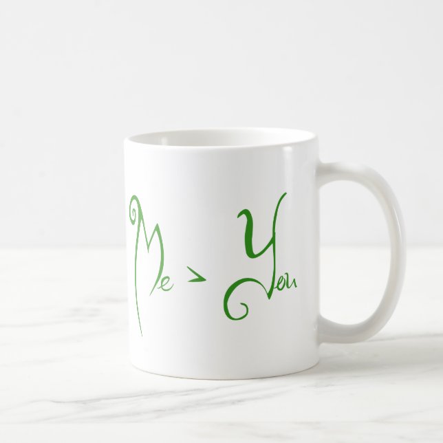 Mig > dig kaffemugg (Höger)