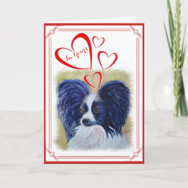 Mig DIN VALENTINPERFEKT PAPILLON för förmiddag Helgkort