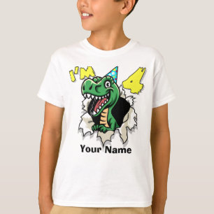 Mig Dinosaur för förmiddag 4 T Shirt