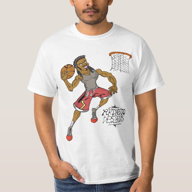 Mig dunking för luv tee shirt (Framsida)