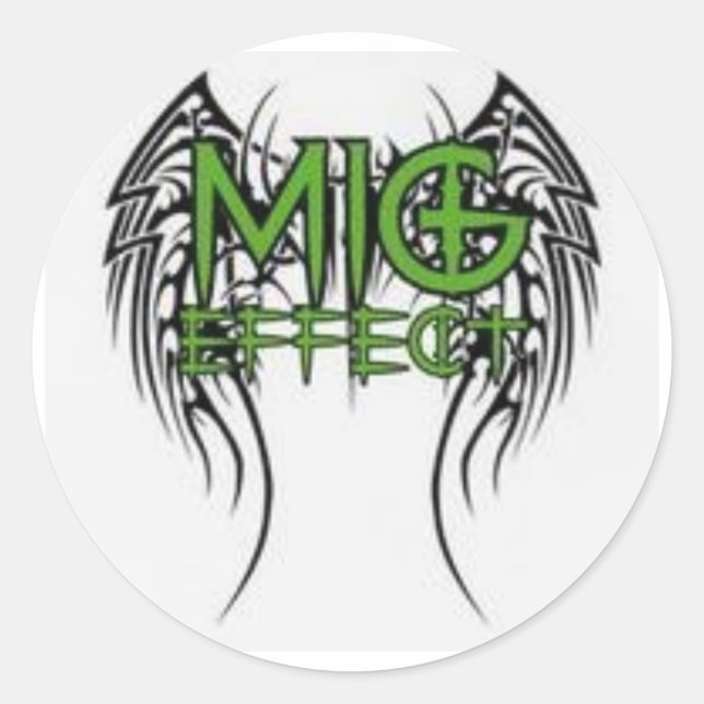 MiG-effekten Runt Klistermärke (Framsida)