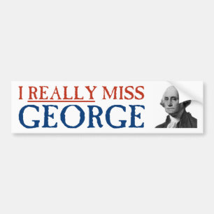 Mig egentligen Fröcken George Washington Bildekal