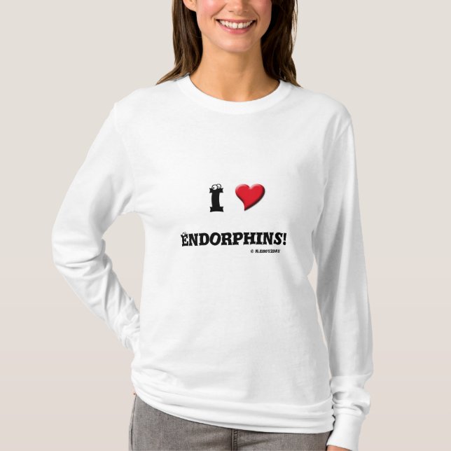 Mig Endorphins (för hjärta)! Tee (Framsida)