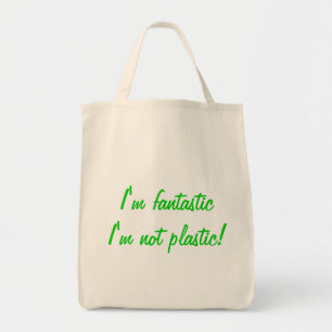 Mig fantastisk I inte plast- förmiddag för Tygkasse
