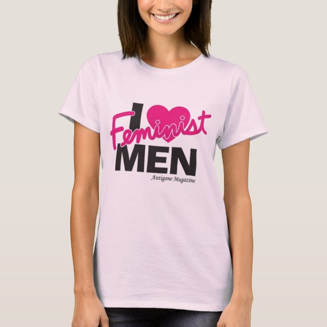 Mig feministisk manar för hjärta… t-shirt (Framsida)