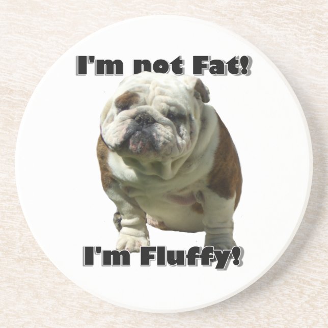 Mig fet bulldogg för förmiddag inte underlägg sandsten (Framsidan)