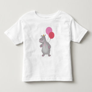 Mig flodhäst för förmiddag två med ballonger t shirt