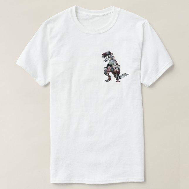 "MIG FÖR DINOSAURVIT FÖR FÖRMIDDAG INTE SLOCKNAD" TEE SHIRT (Design framsida)