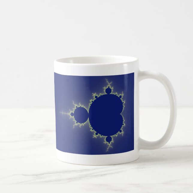 Mig för förmiddag blått så - Fractal Kaffemugg (Höger)