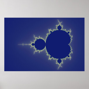 Mig för förmiddag blått så - Fractal Poster