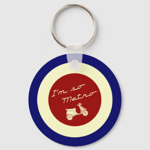 Mig för förmiddag Metro Keychain så Nyckelring