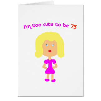 Mig för gullig förmiddag som är 75 hälsningskort