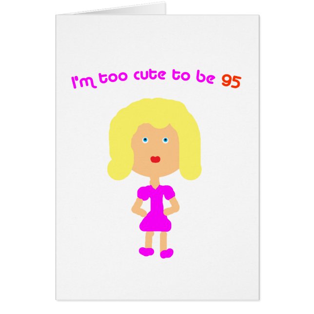 Mig för gullig förmiddag som är 95 hälsningskort (Framsidan)