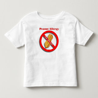 Mig för jordnötallergi för förmiddag allergisk tee shirt