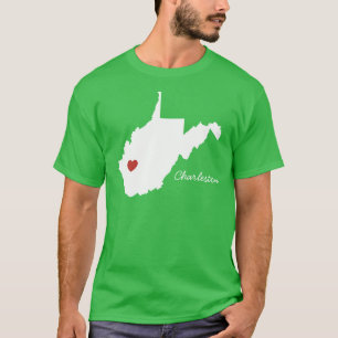 Mig för Virginia för hjärta västra stad anpass T Shirt