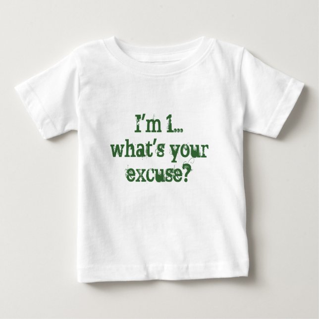 Mig förmiddag 1… vad är din ursäkt? tee shirt (Framsida)